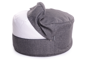 Juubag-rondo-Softline-Sitzpouf 90cm grau