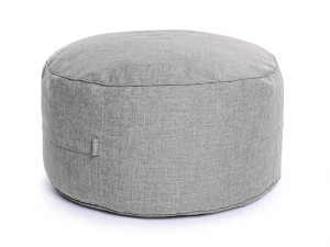Juubag-rondo-Softline-Sitzpouf 90cm silber