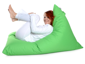 Juubag-triyang-Nylon-Sitzsack 130x100 grün