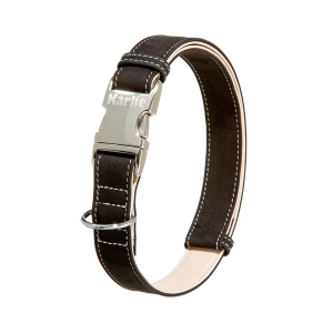 Karlie Buffalo Ultra Halsband-Schwarz-Hellbeige