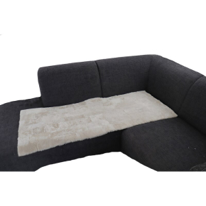 Lammfell Hundedecke Patchwork 140x60cm pearl