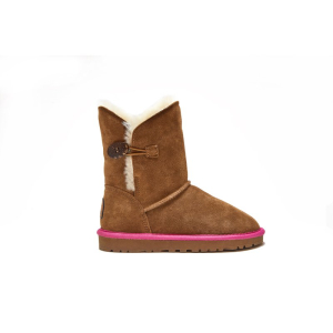 Lammfell Boots Stiefel Lara Pink-5