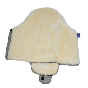 ammfell Baby Fußsack mit Reiß-2verschluss ESKIMO blau