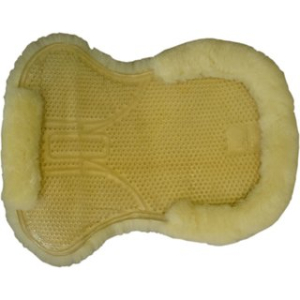 Gelpad tranparent mit Lammfell hell