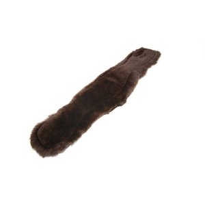 Lammfell Konturgurt Western Sattelgurt Gurt schwarz-Fell mocca-4