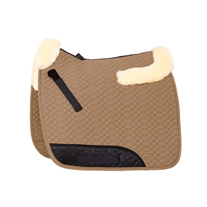Lammfell Schabracke Stoff camel