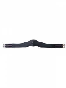 Ledersattelgurt Freedom elastic 125cm schwarz