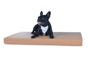 Hundematte Luvano Kunstleder 100x70 cm hellbraun