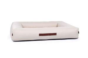 Montreal Hundebett Kunstleder creme 130x110 cm