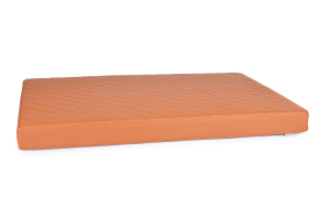 Nuvola Hundematte aus Kunstleder gesteppt 120x80 cm terracotta