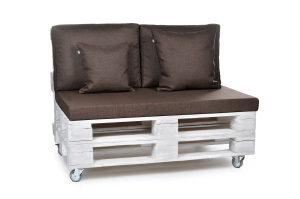 Paletten Rückenkissen-Softline 60x44x20 braun