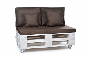 Paletten Rückenkissen-Softline 60x44x20 braun