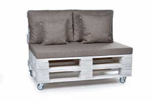 Paletten Rückenkissen-Softline 60x44x20 creme