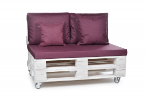 Paletten Rückenkissen-Softline 60x44x20 violett