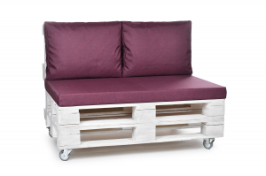 Paletten Rückenkissen-Softline 60x44x20 violett