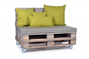 Palettenrueckenkissen Nylongewebe 120x42x8 taupe