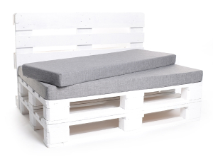 Palettenkissen-Matratzenkissen-Softline 120x42x8 silber