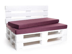 Palettenkissen-Matratzenkissen-Softline 120x42x8 violett