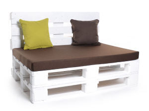 Palettenkissen-Matratzenkissen-Softline 120x80x8 braun