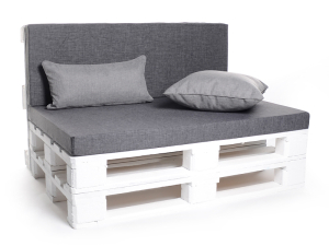 Palettenkissen-Matratzenkissen-Softline 120x80x8 grau