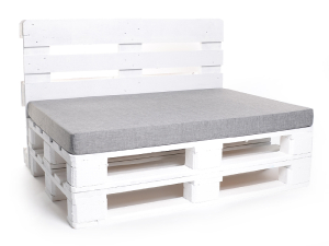 Palettenkissen-Matratzenkissen-Softline 120x80x8 silber