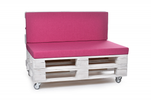 Palettenkissen-Matratzenkissen-Softline 120x42x8 pink