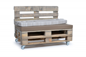 Palettenrückenkissen Sunline Stripes 120x42x8 creme