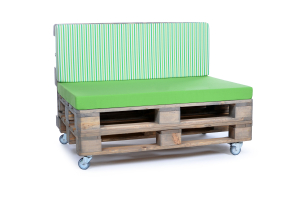 Palettenrückenkissen Sunline Stripes 120x42x8 grün-1
