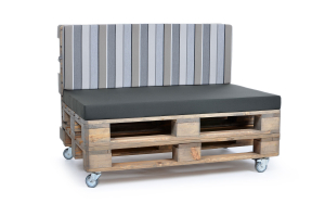 Palettenrückenkissen Sunline Stripes 120x42x8 taupe-1