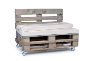 Palettenrueckenkissen Nylongewebe 120x42x8 creme