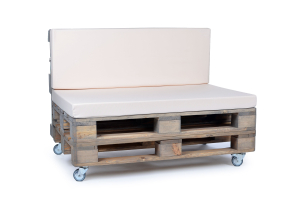 PalettenrueckenkissenPalettenrueckenkissen Nylongewebe 120x42x8 creme