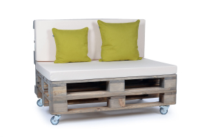 Palettenrueckenkissen Nylongewebe 120x42x8 creme