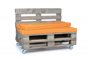 Palettenrueckenkissen Nylongewebe 120x42x8 orange