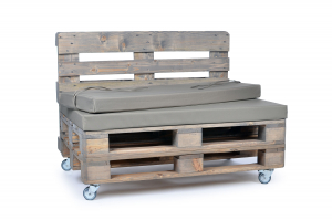 Palettenrueckenkissen Nylongewebe 120x42x8 taupe