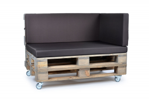 Palettenseitenkissen Nylongewebe 72x42x8 braun