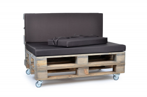 Palettenseitenkissen Nylongewebe 72x42x8 braun