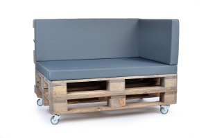 Palettenseitenkissen Nylongewebe 72x42x8 grau