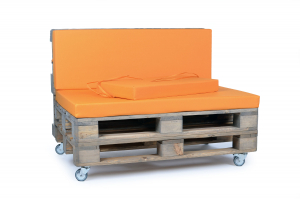 Palettenseitenkissen Nylongewebe 72x42x8 orange