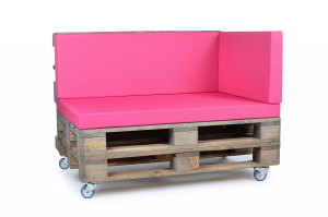 Palettenseitenkissen Nylongewebe 72x42x8 pink
