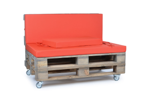 Palettenseitenkissen Nylongewebe 72x42x8 rot