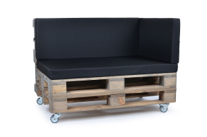 Palettenseitenkissen Nylongewebe 72x42x8 schwarz