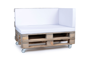 Palettenseitenkissen Nylongewebe 72x42x8 weiss
