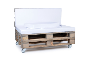 Palettenseitenkissen Nylongewebe 72x42x8 weiss