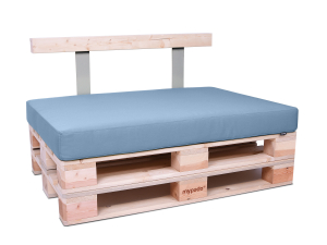 Palettenkissen Sunline Uni 80x60x12 Premium (Outdoor) hellblau