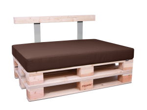 Palettenkissen Sunline Uni 80x60x12 Premium (Outdoor) braun