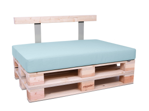 Palettenkissen Sunline Uni 80x60x12 Premium (Outdoor) eisblau