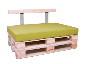 Palettenkissen Sunline Uni 80x60x12 Premium (Outdoor) grün