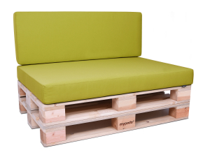 Palettenkissen Sunline Uni 60x42x8 Premium (Outdoor) grün