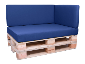 Palettenkissen Sunline Uni 72x42x8 Premium (Outdoor) marine