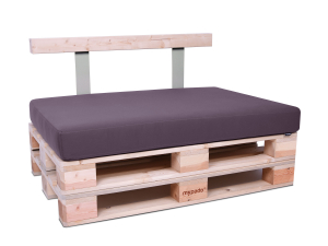 Palettenkissen Sunline Uni 80x60x12 Premium (Outdoor) mauve